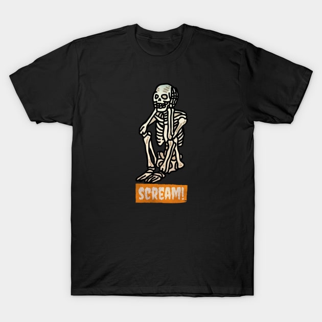 skeleton scream T-Shirt by UnikRay